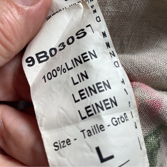 100% linen tunic/dress Made in Italy, L - Picture 2 of 11